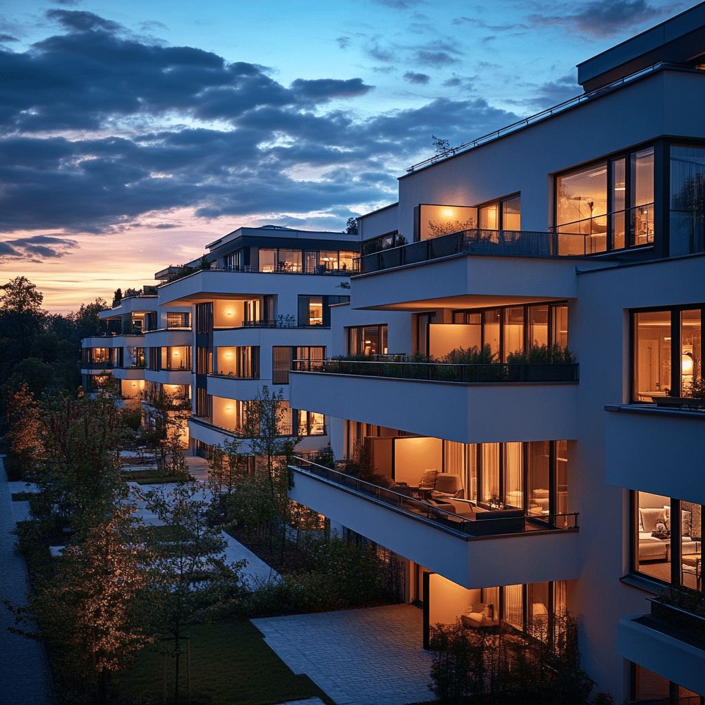 Neubau-Mehrfamilienhaus mit Garten
